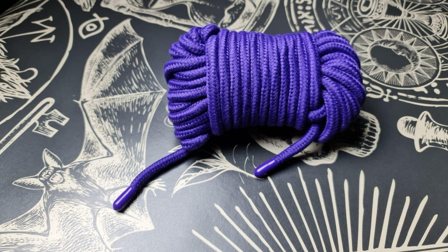 BDSM soft cotton shibari rope variety of colours