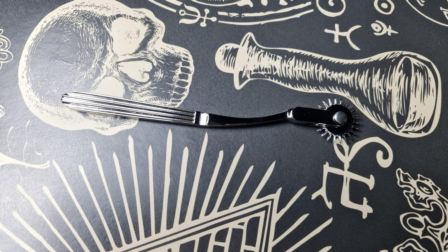 BDSM Wartenberg wheel stainless steel, sensation medical pain play