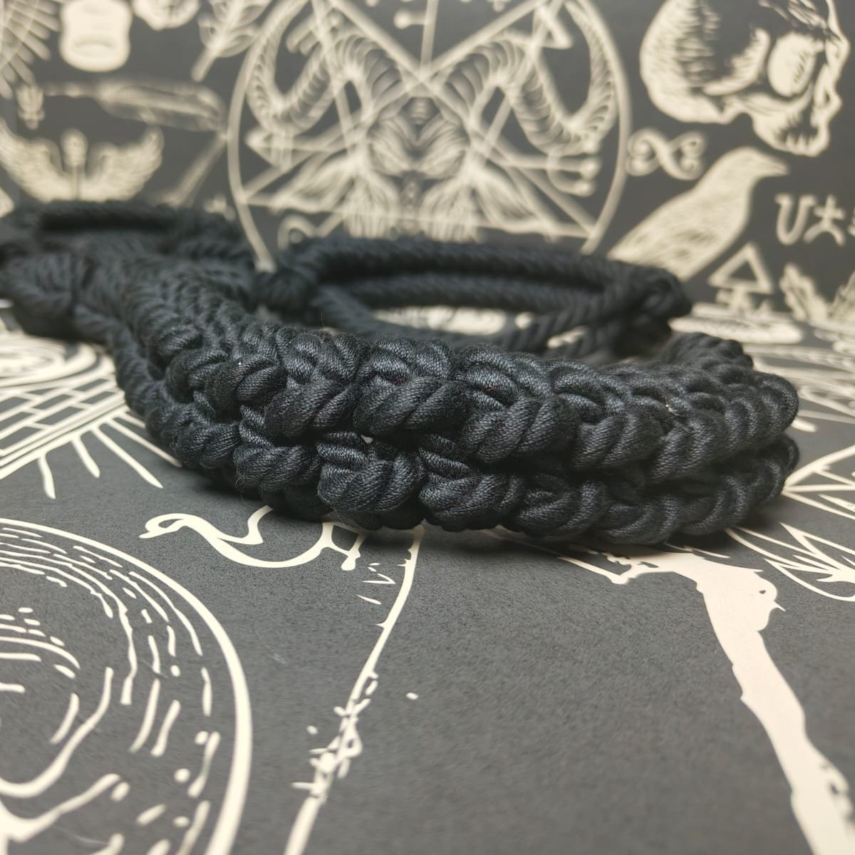 Rope hog tie set - quick and easy, black, bondage, beginner, quick release, rope play, BDSM, kink, fetish, shibari