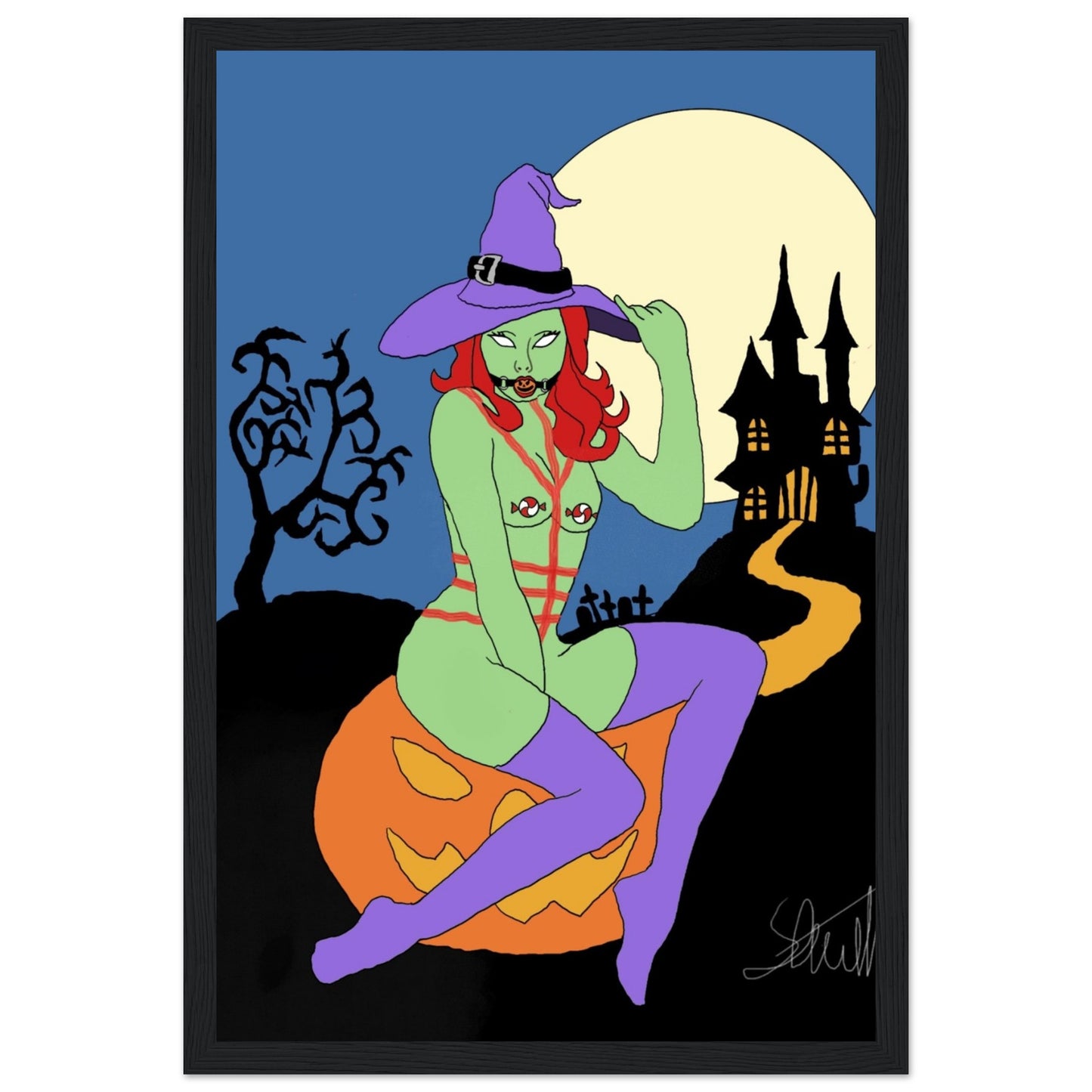 Wickedly Enchanting - Classic Semi-Glossy Paper Wooden Framed Poster