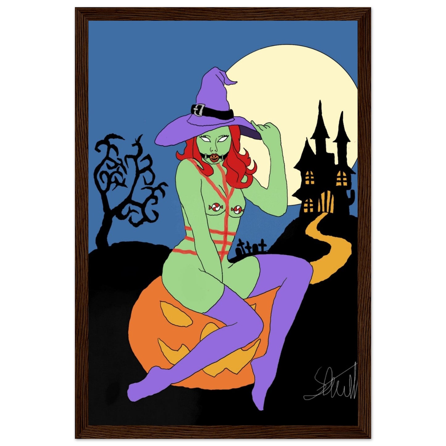 Wickedly Enchanting - Classic Semi-Glossy Paper Wooden Framed Poster